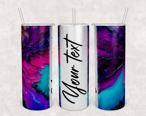 Personalizable Alcohol Inks Tumbler Wraps Bundle, 20 Oz Skinny Tumbler Alcohol Ink Sublimation Designs, Alcohol Inks Tumbler PNG, Seamless Tumbler PNG, 5 Designs Sublimation HappyDesignStudio 