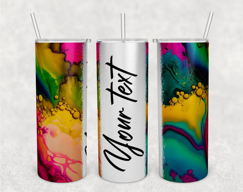 Personalizable Alcohol Inks Tumbler Wraps Bundle, 20 Oz Skinny Tumbler Alcohol Ink Sublimation Designs, Alcohol Inks Tumbler PNG, Seamless Tumbler PNG, 5 Designs Sublimation HappyDesignStudio 