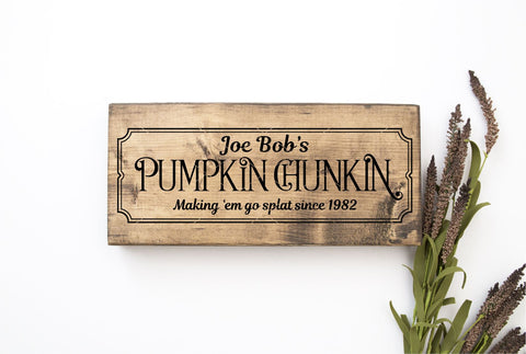 Personalizable Pumpkin Chunkin SVG File SVG Board & Batten Design Co 