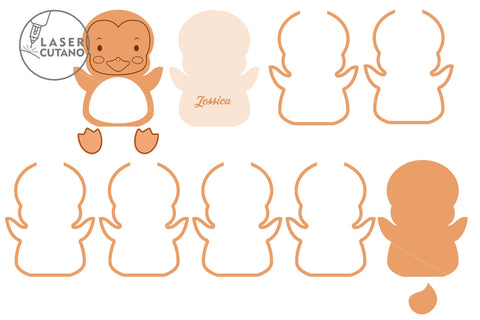 Personalized Easter Bundle Animals Box For Sweets SET OF 6 Multilayer Laser Cut Files, 3D Designs, Mini Design Bundles SVG LaserCutano 