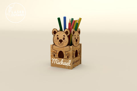 Personalized Pencil Holder Bundle, Laser Cut Files, Mandala, Sign SVG, 3D Designs, Mini Design Bundles SVG LaserCutano 