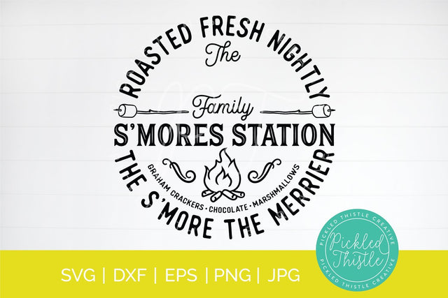 Personalized S'mores Station SVG Simply Cutz 