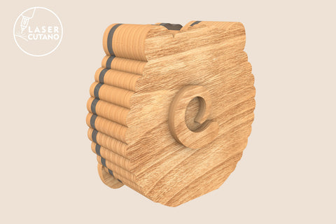 Personalized Sweet Box Bundle for Children, Candies Box for Kids, Multilayer Laser Cut Files, Mandala, Round Sign SVG, 3D Designs, Mini Design Bundles SVG LaserCutano 