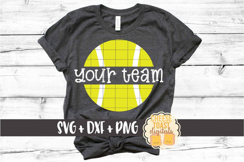 Personalized Tennis Ball Team Design - Tennis SVG PNG DXF Cut Files SVG Cheese Toast Digitals 