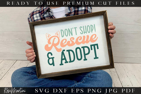 Pet Adoption SVG Bundle | Pet Rescue Cut Files | Pet Adoption Quotes SVG SVG RoseMartiniDesigns 