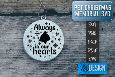 Pet Christmas Memorial SVG | Christmas Memorial SVG | Pets SVG Fly Design 