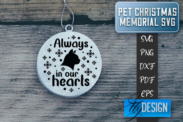 Pet Christmas Memorial SVG | Christmas Memorial SVG | Pets SVG Fly Design 