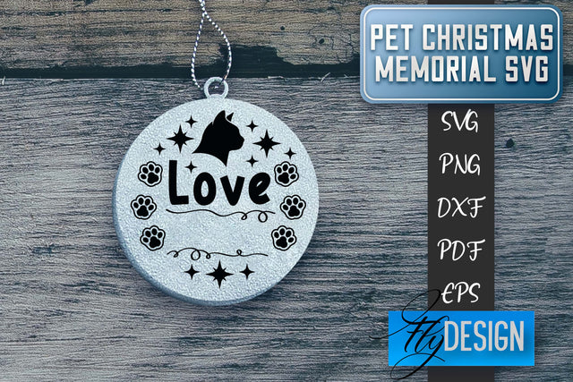 Pet Christmas Memorial SVG | Christmas Memorial SVG | Pets SVG Fly Design 