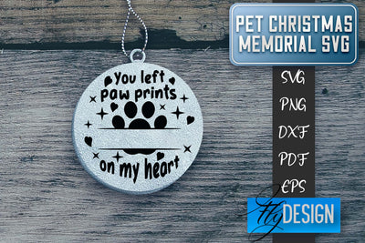 Pet Christmas Memorial SVG | Christmas Memorial SVG | Pets SVG Fly Design 