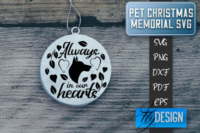 Pet Christmas Memorial SVG | Christmas Memorial SVG | Pets SVG Fly Design 