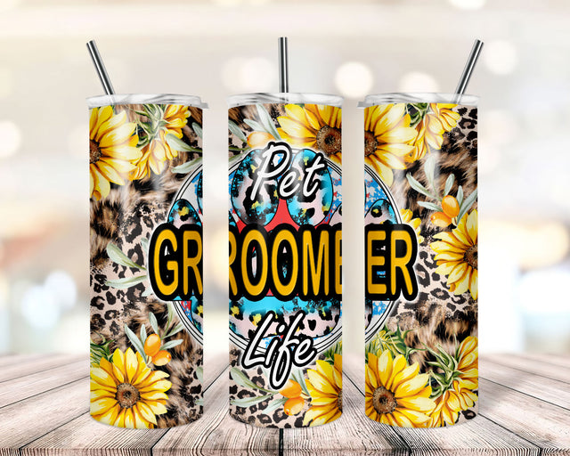 Pet Groomer Tumbler,Fur Stylist Tumbler,20oz Skinny Tumbler Sublimation Designs, Pet Tumbler Sublimation Designs,pet Groomer Png Sublimation TrendingDesign 