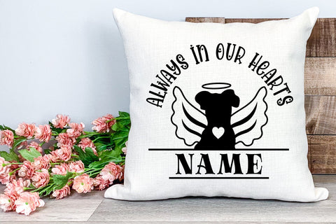Pet Memorial Sign SVG Always In Our Hearts SVG Dog Paws SVG SVG zoellartz 