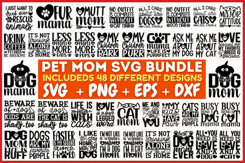 Pet Mom SVG Bundle SVG Designangry 
