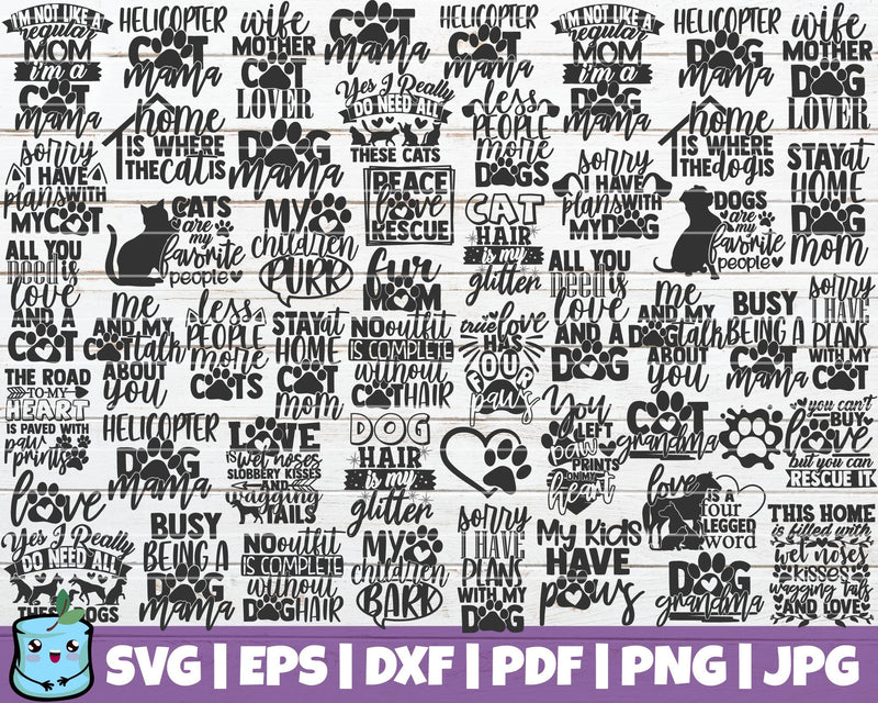 Pet Mom SVG Bundle SVG MintyMarshmallows 
