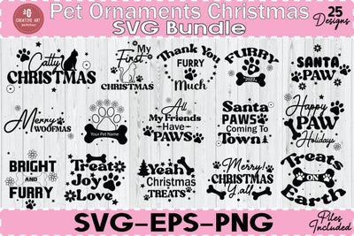 Pet Ornaments Christmas SVG Bundle SVG jacpot007 