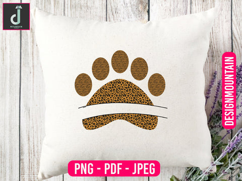 Pet paw print PNG| Leopard Paw Print png| Fur Mama Sublimation graphics Sublimation Alihossainbd 