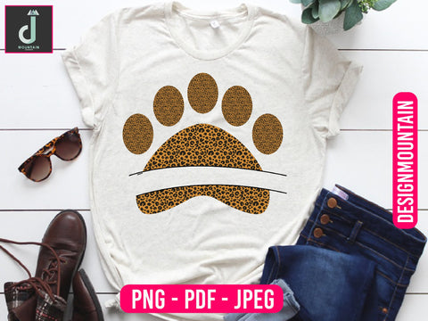 Pet paw print PNG| Leopard Paw Print png| Fur Mama Sublimation graphics Sublimation Alihossainbd 