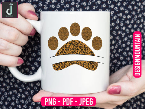 Pet paw print PNG| Leopard Paw Print png| Fur Mama Sublimation graphics Sublimation Alihossainbd 