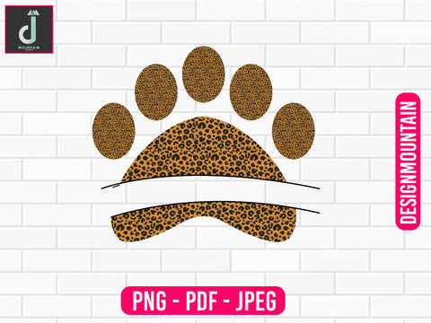 Pet paw print PNG| Leopard Paw Print png| Fur Mama Sublimation graphics Sublimation Alihossainbd 