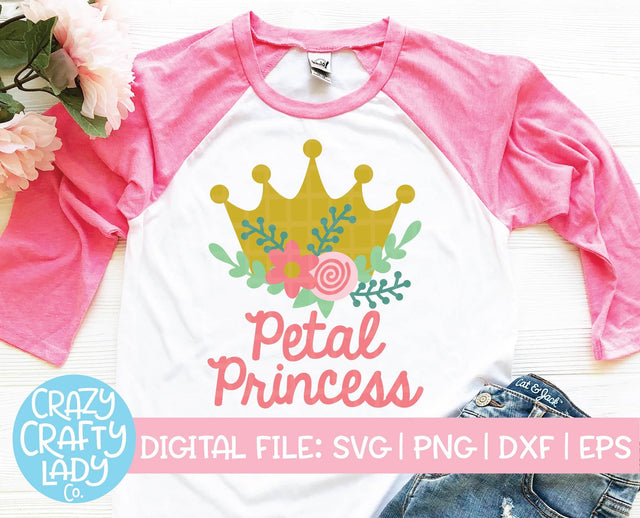 Petal Princess | Wedding SVG Cut File SVG Crazy Crafty Lady Co. 