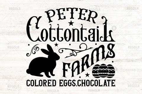 Peter cottontail farms colored eggs SVG SVG Regulrcrative 