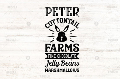 Peter cottontail farms fine chocolate SVG SVG Regulrcrative 