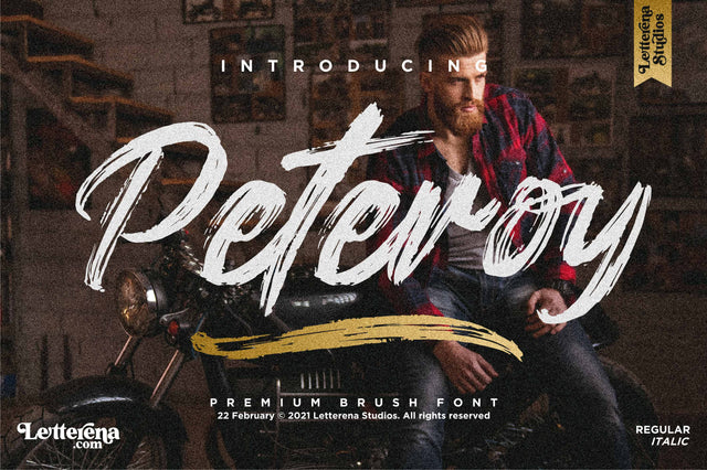 Peteroy Font Letterena Studios 
