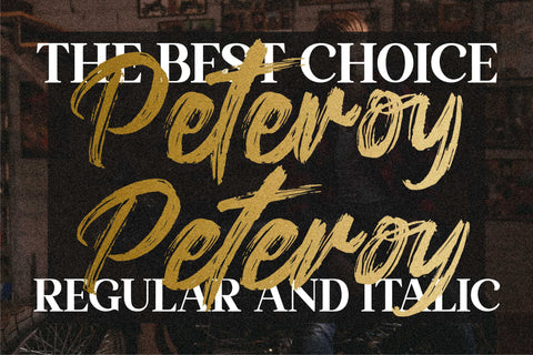 Peteroy Font Letterena Studios 