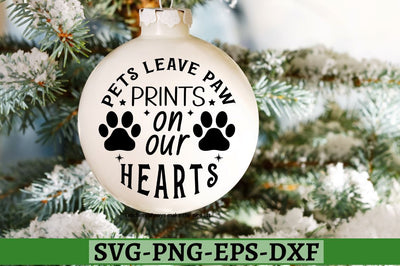 Pets leave paw prints on our hearts SVG SVG DESIGNISTIC 