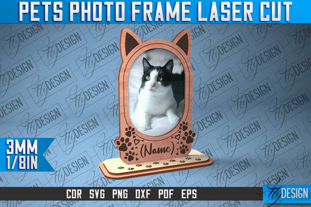 Pets Photo Frame Laser Cut | Laser Cut SVG SVG Fly Design 