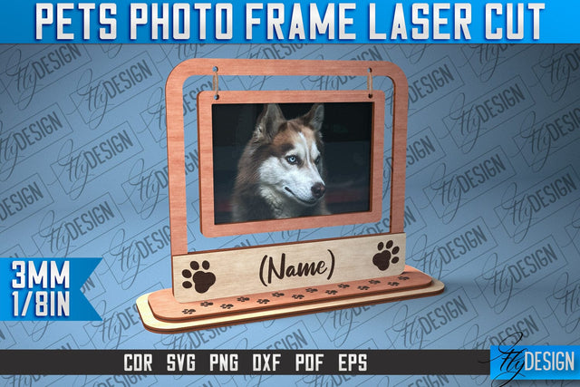 Pets Photo Frame Laser Cut | Laser Cut SVG SVG Fly Design 