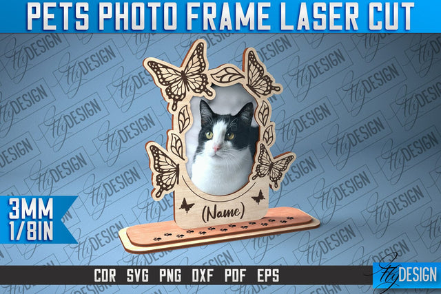 Pets Photo Frame Laser Cut | Laser Cut SVG SVG Fly Design 
