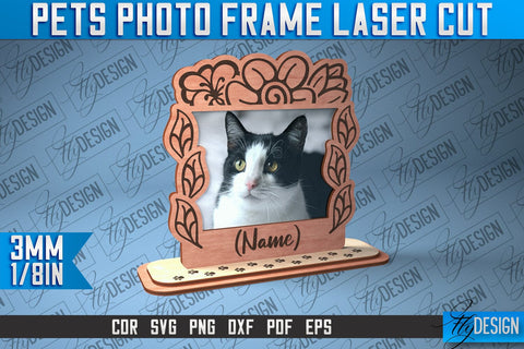Pets Photo Frame Laser Cut | Laser Cut SVG SVG Fly Design 