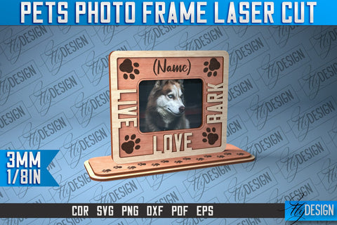 Pets Photo Frame Laser Cut | Laser Cut SVG SVG Fly Design 