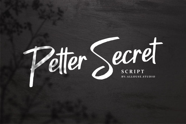 Petter Secret Font Allouse.Studio 