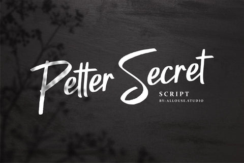 Petter Secret Font Allouse.Studio 