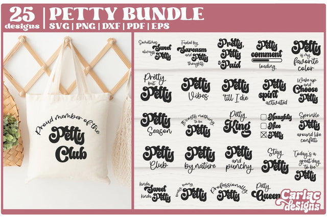 Petty SVG Bundle | Sarcastic Funny SVG Bundle SVG Carla C Designs 
