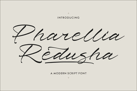 Pharellia Redusha - Modern Script Font Font Storytype Studio 