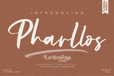 Pharllos Font Letterena Studios 