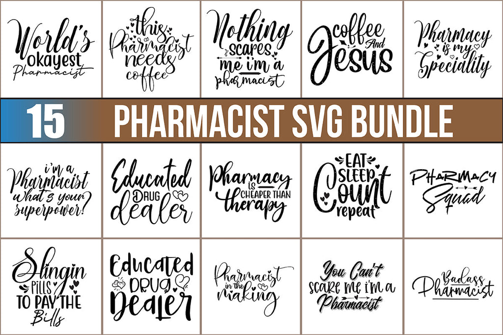 Pharmacist SVG Bundle - So Fontsy