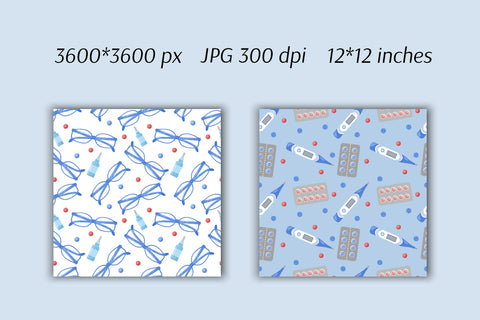Pharmacy Digital Paper | Medical JPG Patterns Digital Pattern AnnaViolet_store 