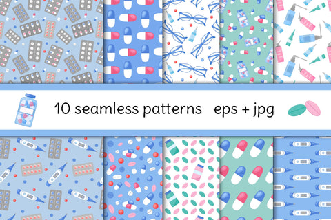 Pharmacy Vector Collection | Medicine PNG Clipart | Patterns Sublimation AnnaViolet_store 