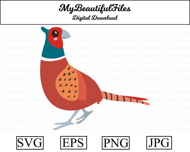 Pheasant - Animal SVG MyBeautifulFiles 