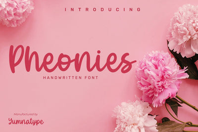 Pheonies-Handwritten Font Font yumnatype 
