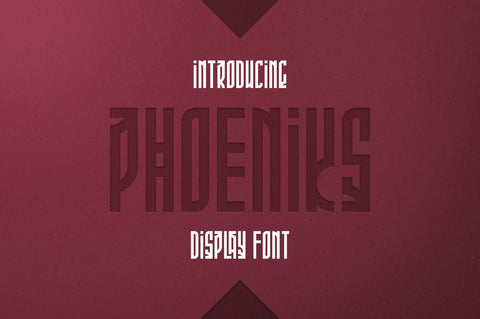 Phoeniks - Display font Font VPcreativeshop 