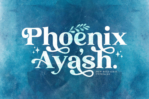 Phoenix Ayash - Bold Serif Font Font StringLabs 