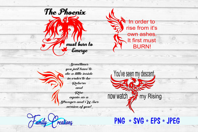 Phoenix Bundle SVG Family Creations 