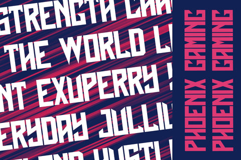 Phoenix Gaming - Futuristic Sans Font Font StringLabs 