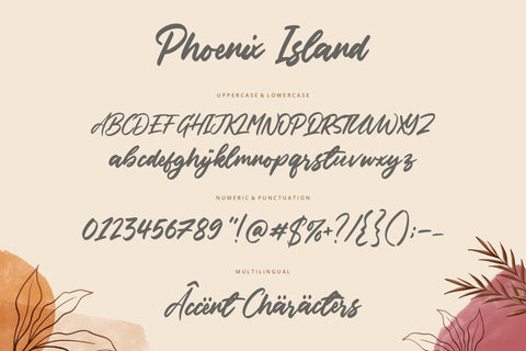 Phoenix Island Handwritten Font Font Balpirick 