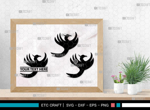 Phoenix Monogram, Phoenix Silhouette, Phoenix SVG, Phoenix Bird Svg, Firebird Svg, Tribal Phoenix Svg, SB00302 SVG ETC Craft 